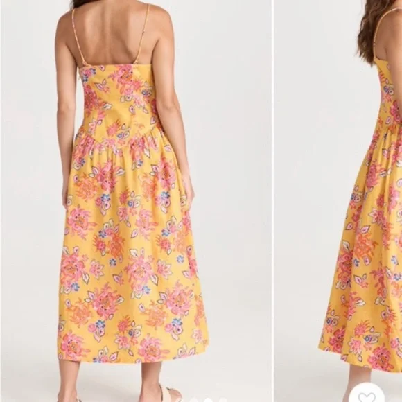 RHODE Yellow Floral Dress - Picture 3 of 4